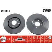 TRW Bremsscheibe DF4141 vorne, belüftet, 1 Stück