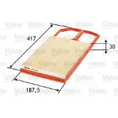 Valeo Luftfilter 585095 für VW Seat Skoda Polo III Ibiza II Cordoba Golf IV