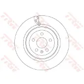 TRW Bremsscheibe DF6702S hinten, belüftet, hochkarbonisiert, 1 Stück