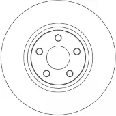 TRW Bremsscheibe SINGLE DF6998S, 1 Stück