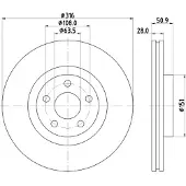 Hella Bremsscheibe PRO HC 8DD 355 133-101