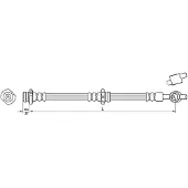 METZGER Autoteile Bremsschlauch [Hersteller-Nr. 4110384] für Nissan