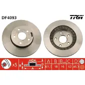 TRW Bremsscheibe DF4093 vorne, belüftet, 1 Stück