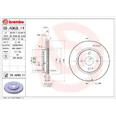 Brembo Bremsscheibe 09.A968.14