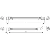 METZGER Autoteile Bremsschlauch [Hersteller-Nr. 4111074] für Honda