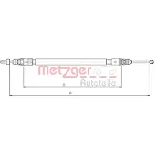 METZGER Seilzug, Feststellbremse 10.4663