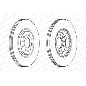 FERODO Bremsscheiben DDF1453C vorne, belüftet, 2 Stück