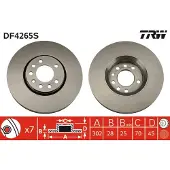 TRW Bremsscheibe LUC DF4265S vorne, belüftet, hochkarbonisiert, 1 Stück