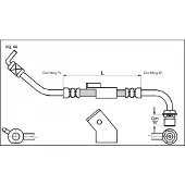 METZGER Autoteile Bremsschlauch Vorderachse links [Hersteller-Nr. 4112334] für Ford