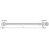 METZGER Bremsschlauch 4110183
