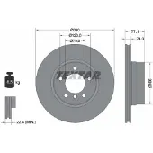 Textar Bremsscheibe 92122505 vorne, belüftet, hochkarbonisiert, 1 Stück