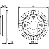 Bosch Bremsscheibe 0986479u29 belüftet 324mm 18mm für HYUNDAI