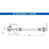 Ate Bremsschlauch 83.8207-0349.3