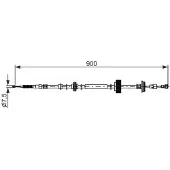 Bosch Seilzug, Feststellbremse [Hersteller-Nr. 1987482793] für BMW
