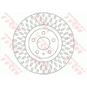 TRW Bremsscheibe DF6522 vorne, belüftet, 1 Stück