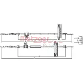 METZGER Seilzug, Feststellbremse COFLE 105362 hinten für Ford