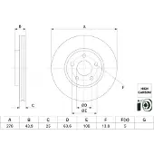 Bosch Bremsscheibe 0 986 479 H66, 1 Stück