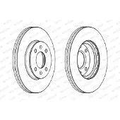 FERODO Bremsscheiben DDF2089C vorne, belüftet, 2 Stück