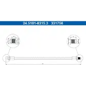 Ate Bremsschlauch 24.5101-0315.3
