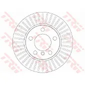 TRW Bremsscheibe DF6255 vorne, belüftet, 1 Stück