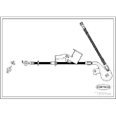 CORTECO Bremsschlauch ERSTAUSRÜSTERQUALITÄT [Hersteller-Nr. 19034954] für Peugeot