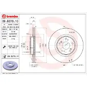 Brembo Bremsscheibe 09.B270.11, vorne, belüftet, 1 Stück