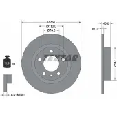 Textar Bremsscheibe 92186403 hinten, voll, 1 Stück