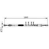 Bosch Seilzug, Feststellbremse [Hersteller-Nr. 1987482596] für Fiat, Peugeot, Citroën