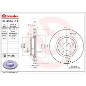 Brembo Bremsscheibe 09.C652.11, vorne, belüftet, 1 Stück