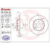 Brembo Bremsscheibe 08475041 284mm 12mm für MERCEDES-BENZ