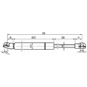 MAPCO Gasfeder, Motorhaube 91815