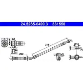 Ate Bremsschlauch [Hersteller-Nr. 24.5265-0499.3] für Subaru, Toyota
