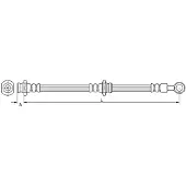 METZGER Bremsschlauch 4110670