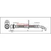 METZGER Bremsschlauch 4111427