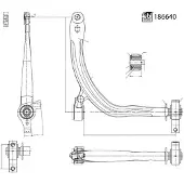FEBI BILSTEIN 186640 Querlenker Vorne Rechts für CITROËN C5 II Break (RE)