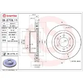 Brembo Bremsscheibe 09.E778.11, 1 Stück