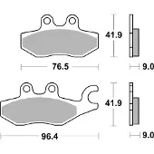 Brembo Scooter Carbon Keramik Bremsbeläge - 07060