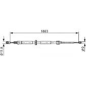 Bosch Seilzug, Feststellbremse [Hersteller-Nr. 1987482302] für Renault