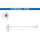 Ate Bremsschlauch [Hersteller-Nr. 24.5296-0282.3] für Kia, Hyundai