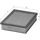 MAHLE ORIGINAL Luftfilter MAHLE LX 1078