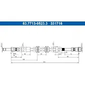 Ate Bremsschlauch 83.7713-0523.3