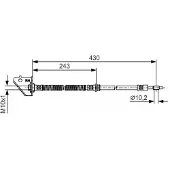 Bosch Bremsschlauch 1 987 481 B30, Rechts