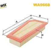 WIX FILTERS Luftfilter WA9668