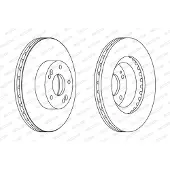 FERODO Bremsscheiben DDF1630C vorne, belüftet, 2 Stück