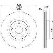 Hella Bremsscheibe PRO 8DD 355 114-671