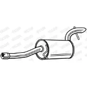 Walker Endschalldämpfer [Hersteller-Nr. 23887] für Mercedes-Benz