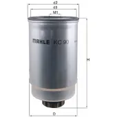 MAHLE ORIGINAL Kraftstofffilter MAHLE KC 90