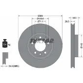Textar Bremsscheibe 92267203 vorne, belüftet, 1 Stück