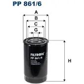 FILTRON Kraftstofffilter PP 861/6 für TERBERG-BENSCHOP URBIN Anschraubfilter