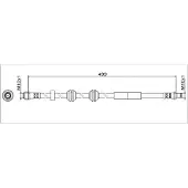 METZGER Bremsschlauch GREENPARTS 4111776
